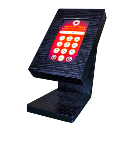 کیوسک هوشمند mdf رنگ مشکی نیازپرداز